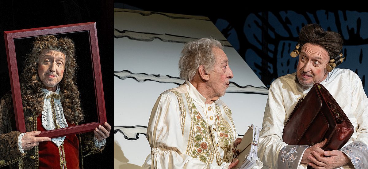 Harald als Béralde und Diaphoirus (mit Dieter Hallervorden) 2025 im Schlosspark Theater